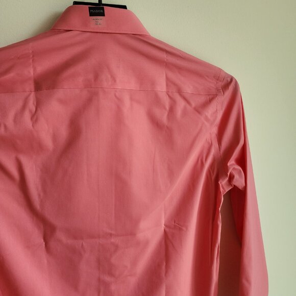 15.5 32/33 Pink Dress Shirt Skinny Fit Jos A Bank New Nwt Mens Flamingo Stretch - Picture 17 of 17